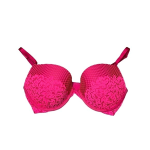 Victoria’s Secret Women’s Very Sexy Push-Up Pigeonnant Red Lace Bra‎ Size 34 DD